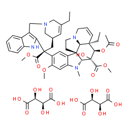 ChemSpider 2D Image | vinorelbine D-tartrate | C53H66N4O20