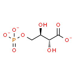 ChemSpider 2D Image | (2R,3R)-2,3-Dihydroxy-4-(phosphonatooxy)butanoate | C4H6O8P