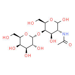 ChemSpider 2D Image | alpha-D-Galp-(1->4)-D-GalpNAc | C14H25NO11