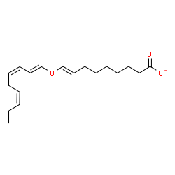 ChemSpider 2D Image | (8E)-9-[(1E,3Z,6Z)-1,3,6-Nonatrien-1-yloxy]-8-nonenoate | C18H27O3