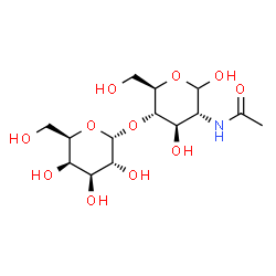 ChemSpider 2D Image | Galp-alpha-(1->4)-GlcpNAc | C14H25NO11