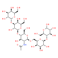 ChemSpider 2D Image | alpha-D-Galp-(1->3)-beta-D-Galp-(1->4)-beta-D-GlcpNAc-(1->3)-beta-D-Galp-(1->4)-D-Glcp | C32H55NO26