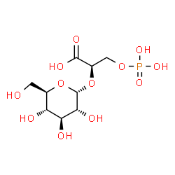 ChemSpider 2D Image | 2-O-(alpha-D-glucopyranosyl)-3-O-phospho-D-glyceric acid | C9H17O12P