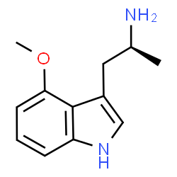 ChemSpider 2D Image | (2S)-1-(4-Methoxy-1H-indol-3-yl)-2-propanamine | C12H16N2O
