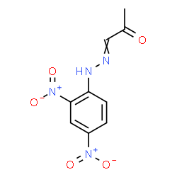 ChemSpider 2D Image | 1-[(2,4-Dinitrophenyl)hydrazono]acetone | C9H8N4O5