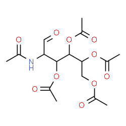 ChemSpider 2D Image | 2-Acetamido-3,4,5,6-tetra-O-acetyl-2-deoxyhexose | C16H23NO10