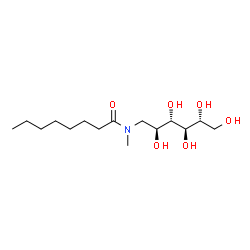 ChemSpider 2D Image | 1-Deoxy-1-[methyl(octanoyl)amino]-D-allitol | C15H31NO6