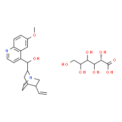 ChemSpider 2D Image | 6'-Methoxycinchonan-9-ol - L-glycero-hexonic acid (1:1) | C26H36N2O9