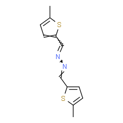 ChemSpider 2D Image | (E,E)-bis[(5-methylthiophen-2-yl)methylidene]hydrazine | C12H12N2S2