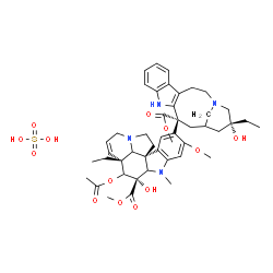 ChemSpider 2D Image | (2xi,3alpha,4xi,4'alpha,5beta,12alpha,18'beta,19xi)-Vincaleukoblastine sulfate (1:1) | C46H60N4O13S