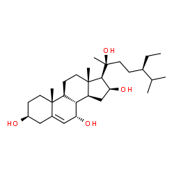 ChemSpider 2D Image | (20S)-5-Stigmastene-3beta,7alpha,16beta,20-tetrol | C29H50O4