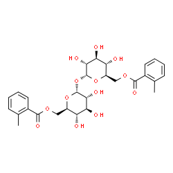 ChemSpider 2D Image | 6-O-(2-Methylbenzoyl)-alpha-D-glucopyranosyl 6-O-(2-methylbenzoyl)-alpha-D-glucopyranoside | C28H34O13