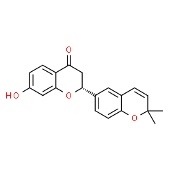 ChemSpider 2D Image | (2R)-7-Hydroxy-2',2'-dimethyl-2,3-dihydro-2'H,4H-2,6'-bichromen-4-one | C20H18O4