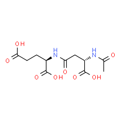 ChemSpider 2D Image | N-Acetyl-L-beta-aspartyl-D-glutamic acid | C11H16N2O8
