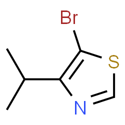 ChemSpider 2D Image | 5-Bromo-4-isopropylthiazole | C6H8BrNS