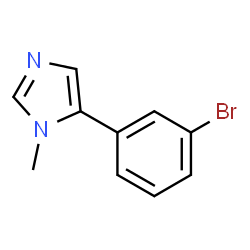 ChemSpider 2D Image | 5-(3-Bromophenyl)-1-methyl-1H-imidazole | C10H9BrN2