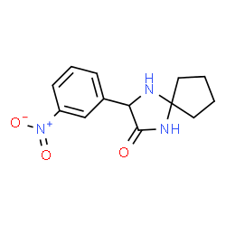 ChemSpider 2D Image | 3-(3-Nitrophenyl)-1,4-diazaspiro[4.4]nonan-2-one | C13H15N3O3