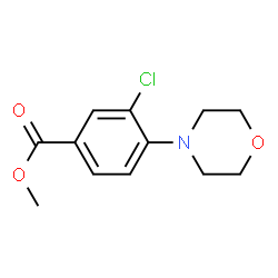 ChemSpider 2D Image | Methyl 3-Chloro-4-morpholinobenzoate | C12H14ClNO3
