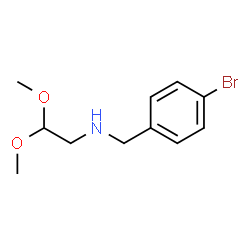 ChemSpider 2D Image | N-(4-Bromobenzyl)-2,2-dimethoxyethanamine | C11H16BrNO2