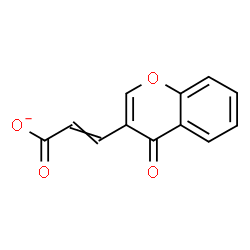 ChemSpider 2D Image | 3-(4-Oxo-4H-chromen-3-yl)acrylate | C12H7O4