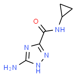 ChemSpider 2D Image | 3-Amino-N-cyclopropyl-1H-1,2,4-triazole-5-carboxamide | C6H9N5O