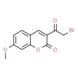 ChemSpider 2D Image | 3-(Bromoacetyl)-7-methoxy-2H-chromen-2-one | C12H9BrO4
