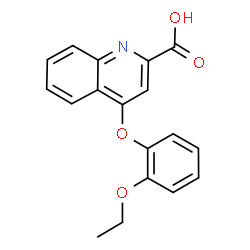 ChemSpider 2D Image | 4-(2-Ethoxyphenoxy)-2-quinolinecarboxylic acid | C18H15NO4