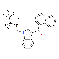 ChemSpider 2D Image | JWH 073-d7 (exempt preparation) | C23H14D7NO