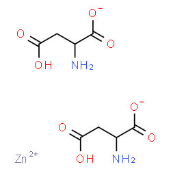 ChemSpider 2D Image | Zinc bis(2-ammoniosuccinate) | C8H12N2O8Zn