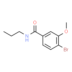 ChemSpider 2D Image | 4-Bromo-3-methoxy-N-propylbenzamide | C11H14BrNO2