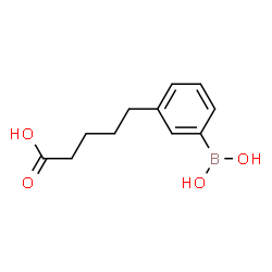 ChemSpider 2D Image | 3-Boronobenzenepentanoic acid | C11H15BO4