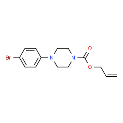 ChemSpider 2D Image | Allyl 4-(4-bromophenyl)-1-piperazinecarboxylate | C14H17BrN2O2