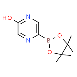 ChemSpider 2D Image | 5-(4,4,5,5-Tetramethyl-1,3,2-dioxaborolan-2-yl)-2(1H)-pyrazinone | C10H15BN2O3