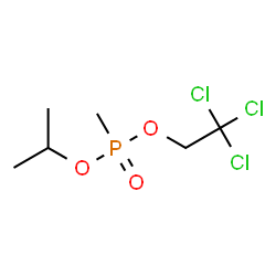 ChemSpider 2D Image | Isopropyl 2,2,2-trichloroethyl methylphosphonate | C6H12Cl3O3P