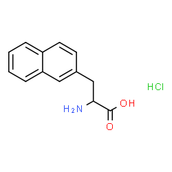 ChemSpider 2D Image | 3-(2-Naphthyl)alanine hydrochloride (1:1) | C13H14ClNO2