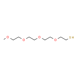 ChemSpider 2D Image | 2,5,8,11-Tetraoxatridecane-13-thiol | C9H20O4S