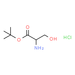 ChemSpider 2D Image | 2-Methyl-2-propanyl serinate hydrochloride (1:1) | C7H16ClNO3