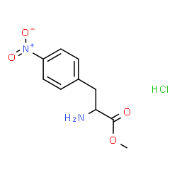 ChemSpider 2D Image | Methyl 4-nitrophenylalaninate hydrochloride (1:1) | C10H13ClN2O4