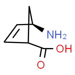 ChemSpider 2D Image | (4R)-4-Amino-2-cyclopentene-1-carboxylic acid | C6H9NO2