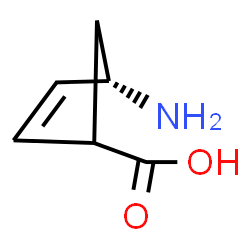 ChemSpider 2D Image | (4S)-4-Amino-2-cyclopentene-1-carboxylic acid | C6H9NO2