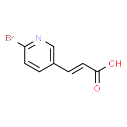 ChemSpider 2D Image | (E)-3-(6-bromopyridin-3-yl)acrylic acid | C8H6BrNO2