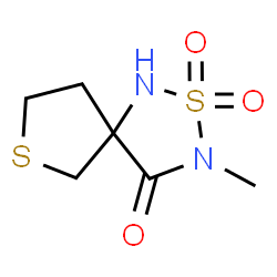 ChemSpider 2D Image | 3-Methyl-2,7-dithia-1,3-diazaspiro[4.4]nonan-4-one 2,2-dioxide | C6H10N2O3S2