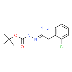 ChemSpider 2D Image | 2-Methyl-2-propanyl 2-[2-(2-chlorophenyl)ethanimidoyl]hydrazinecarboxylate | C13H18ClN3O2