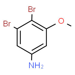 ChemSpider 2D Image | 3,4-Dibromo-5-methoxyaniline | C7H7Br2NO