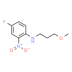 ChemSpider 2D Image | 4-Fluoro-N-(3-methoxypropyl)-2-nitroaniline | C10H13FN2O3