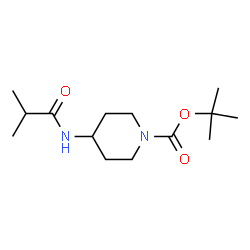 ChemSpider 2D Image | 2-Methyl-2-propanyl 4-(isobutyrylamino)-1-piperidinecarboxylate | C14H26N2O3