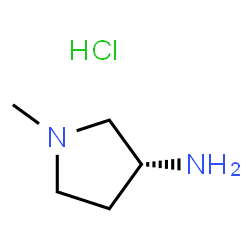 ChemSpider 2D Image | (3R)-1-Methyl-3-pyrrolidinamine hydrochloride (1:1) | C5H13ClN2