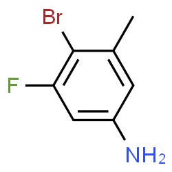 ChemSpider 2D Image | 4-Bromo-3-fluoro-5-methylaniline | C7H7BrFN