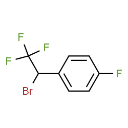 ChemSpider 2D Image | 1-(1-Bromo-2,2,2-trifluoroethyl)-4-fluorobenzene | C8H5BrF4