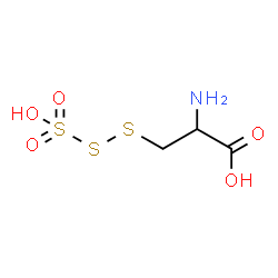 ChemSpider 2D Image | 3-(Sulfodisulfanyl)alanine | C3H7NO5S3